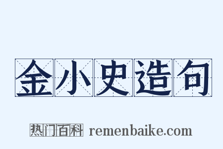 金小史造句是什么意思的图片